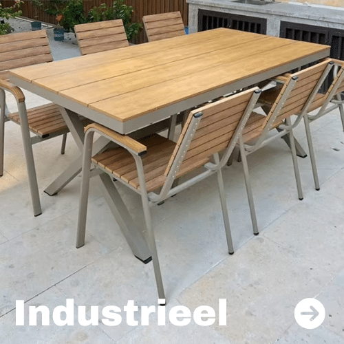 Industrieel tuinmeubelen