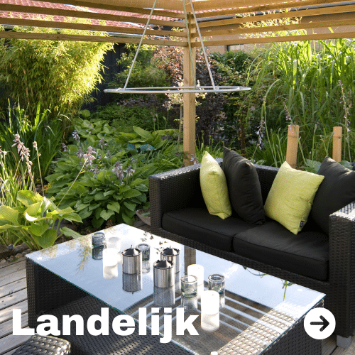 Landelijke tuinmeubelen
