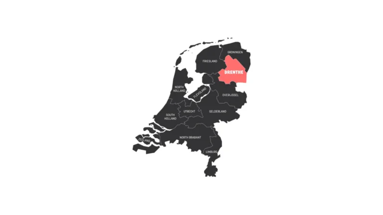 Kaart van Drenthe