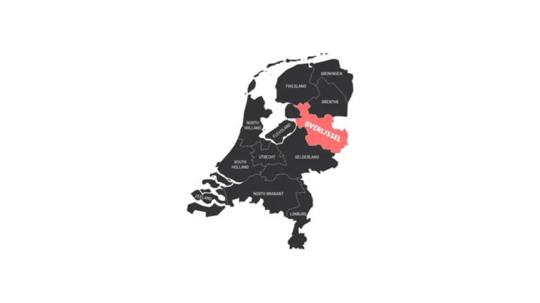 Kaart van Overijssel
