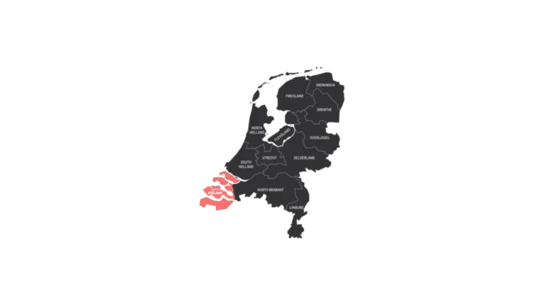 Kaart van Zeeland