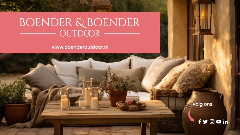 Pinterest banner boender outdoor