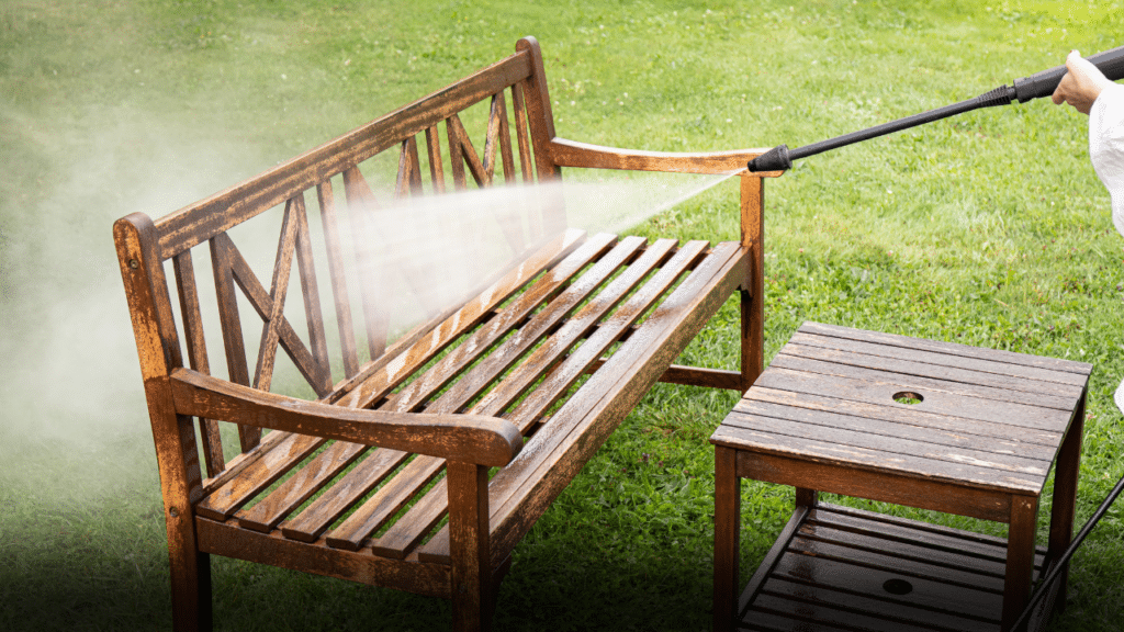 tuinmeubelen schoonmaken