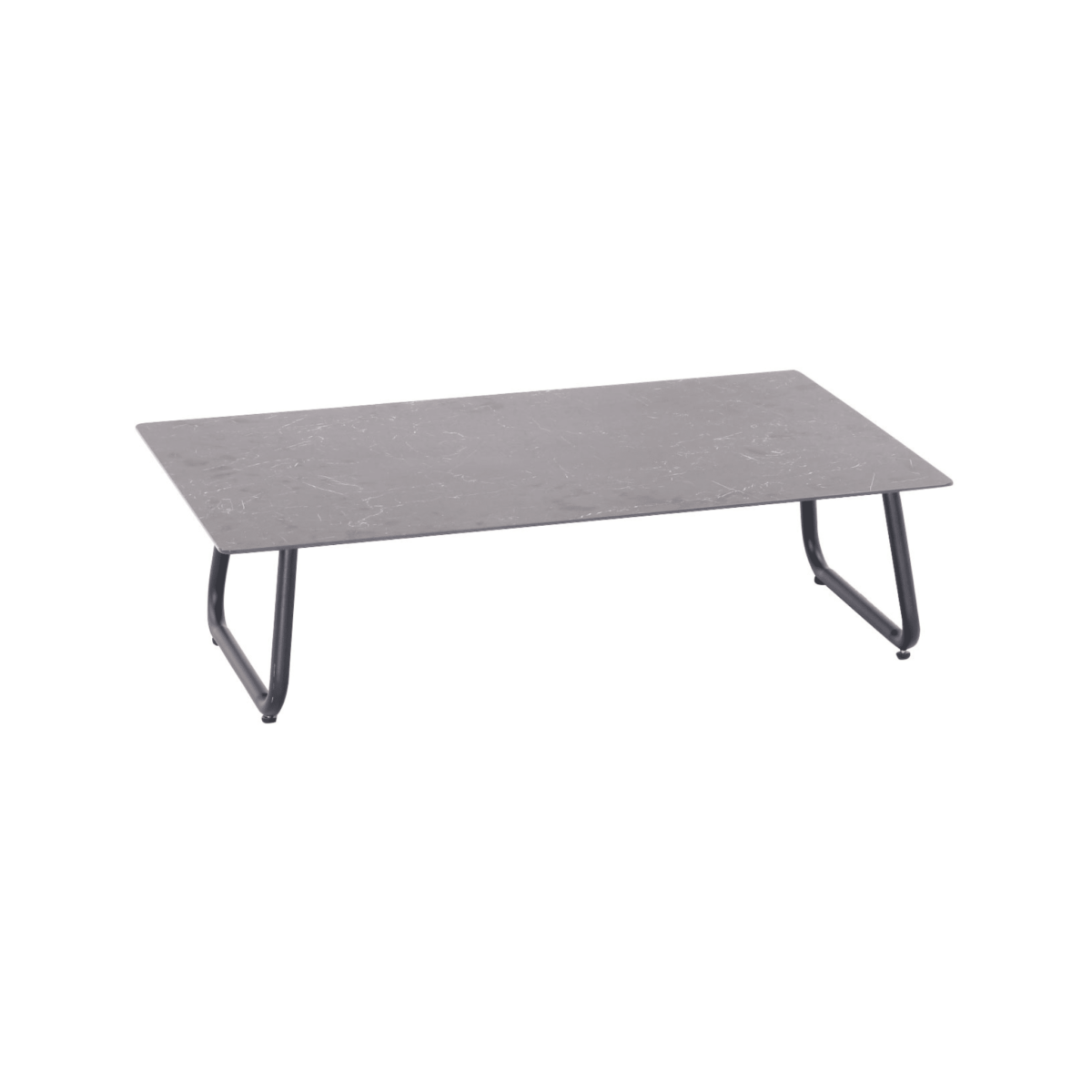 Lage tafel van Boender Outdoor Luxuro 4-delige stoel-bank loungeset in donkergrijs