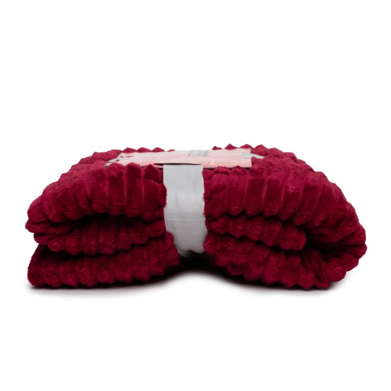 Video: Boender Outdoor Fleece deken – fleece plaid – Bordeaux rood – 150x200cm