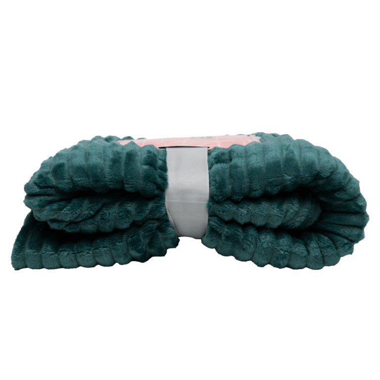 Video: Boender Outdoor Fleece deken – fleece plaid – Donkerblauw groen – 150x200cm