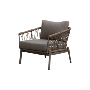 Luxe loungestoel met gevlochten touw en kussens – Boender Outdoor Bangkok