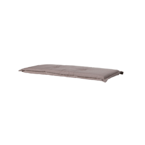 taupe tuinbankkussen met zachte vulling en tijdloos design