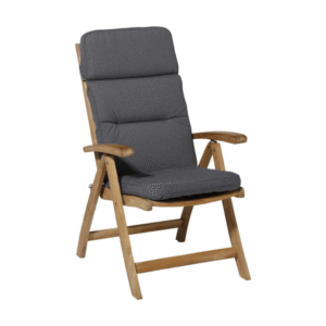 Tuinstoel met Madison Excellent tuinkussen in 123x50cm outdoor Manchester grey