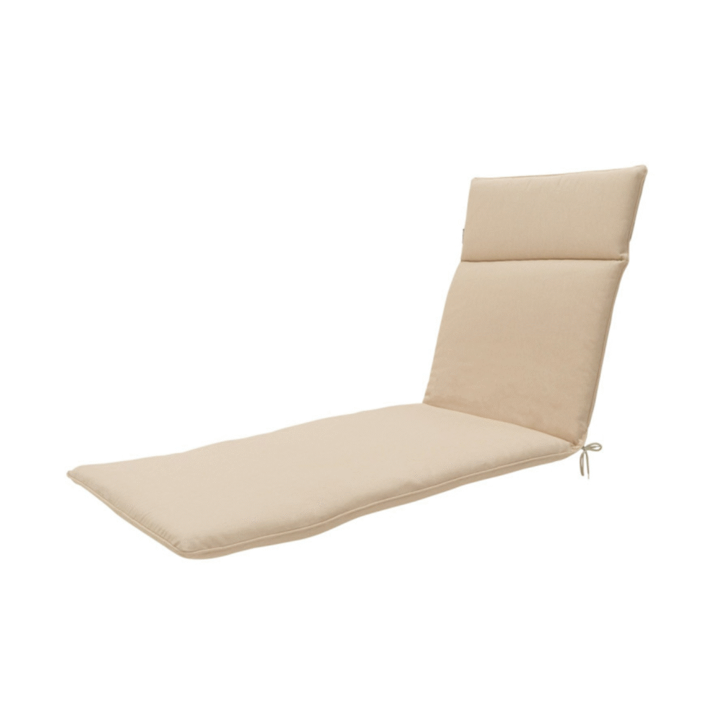 Beige Madison ligbedkussen van 190x60 cm voor tuin of terras