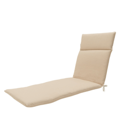 Beige Madison ligbedkussen van 190x60 cm voor tuin of terras