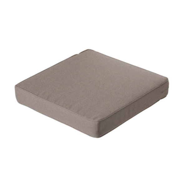 Taupe lounge zitkussen Madison 73x73 cm met Manchester outdoor stof