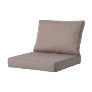 Set Madison loungekussens taupe voor rug en zitvlak