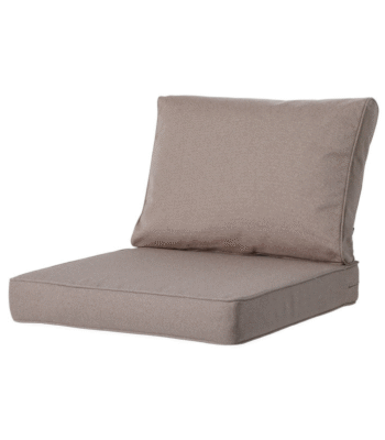 Set Madison loungekussens taupe voor rug en zitvlak