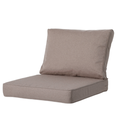 Set Madison loungekussens taupe voor rug en zitvlak
