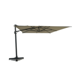 Madison Malta zweefparasol 300x400 cm in taupe met antraciet frame