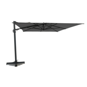 Madison Malta zweefparasol 300x400 cm vierkant in grijze uitvoering