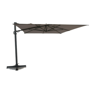 Madison Malta zweefparasol 300x400 cm vierkant in taupe kleur
