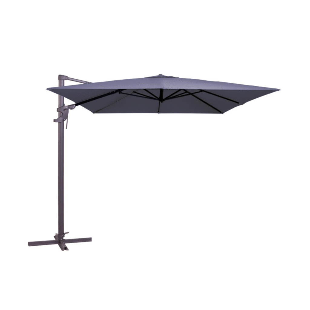 Madison Monaco Flex III zweefparasol 300x300 cm in safier blue