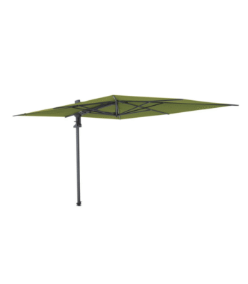 Madison Saint-Tropez vrijhangende zweefparasol open in zijaanzicht sage green