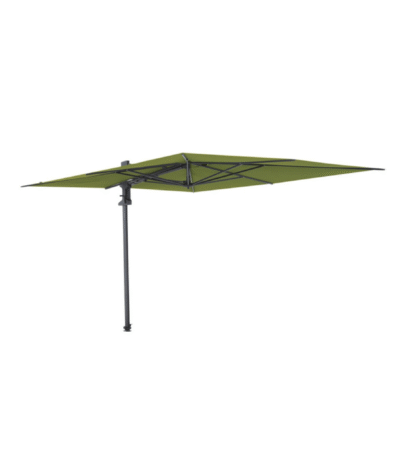 Madison Saint-Tropez vrijhangende zweefparasol open in zijaanzicht sage green