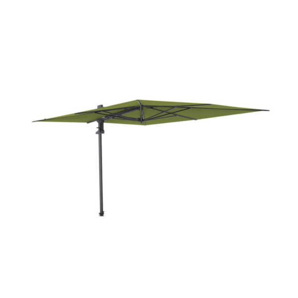 Madison Saint-Tropez vrijhangende zweefparasol open in zijaanzicht sage green