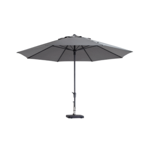 Madison Timor Luxe ronde staande parasol 400cm in lichtgrijs