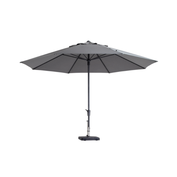 Madison Timor Luxe ronde staande parasol 400cm in lichtgrijs