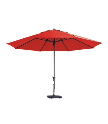 Madison Timor Luxe ronde staande parasol 400cm in rood kleur