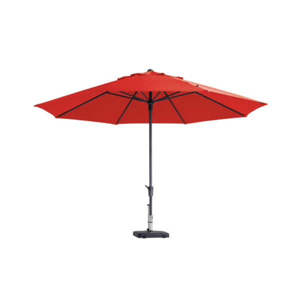Madison Timor Luxe ronde staande parasol 400cm in rood kleur