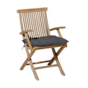 Madison Toscane zitkussen 46x46 cm Panama grey op houten tuinstoel