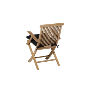 Madison Toscane zitkussen 46x46 cm Panama zwart achterkant tuinstoel