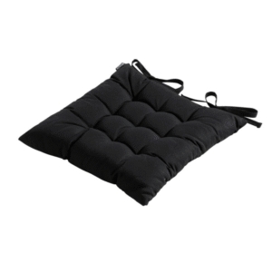 Madison Toscane zitkussen 46x46 cm Panama zwart schuine hoek