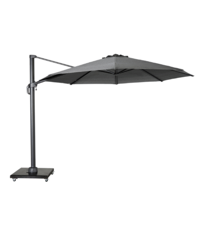 nesling coolfit zweefparasol ø350cm antraciet vrijstaand met parasolvoet