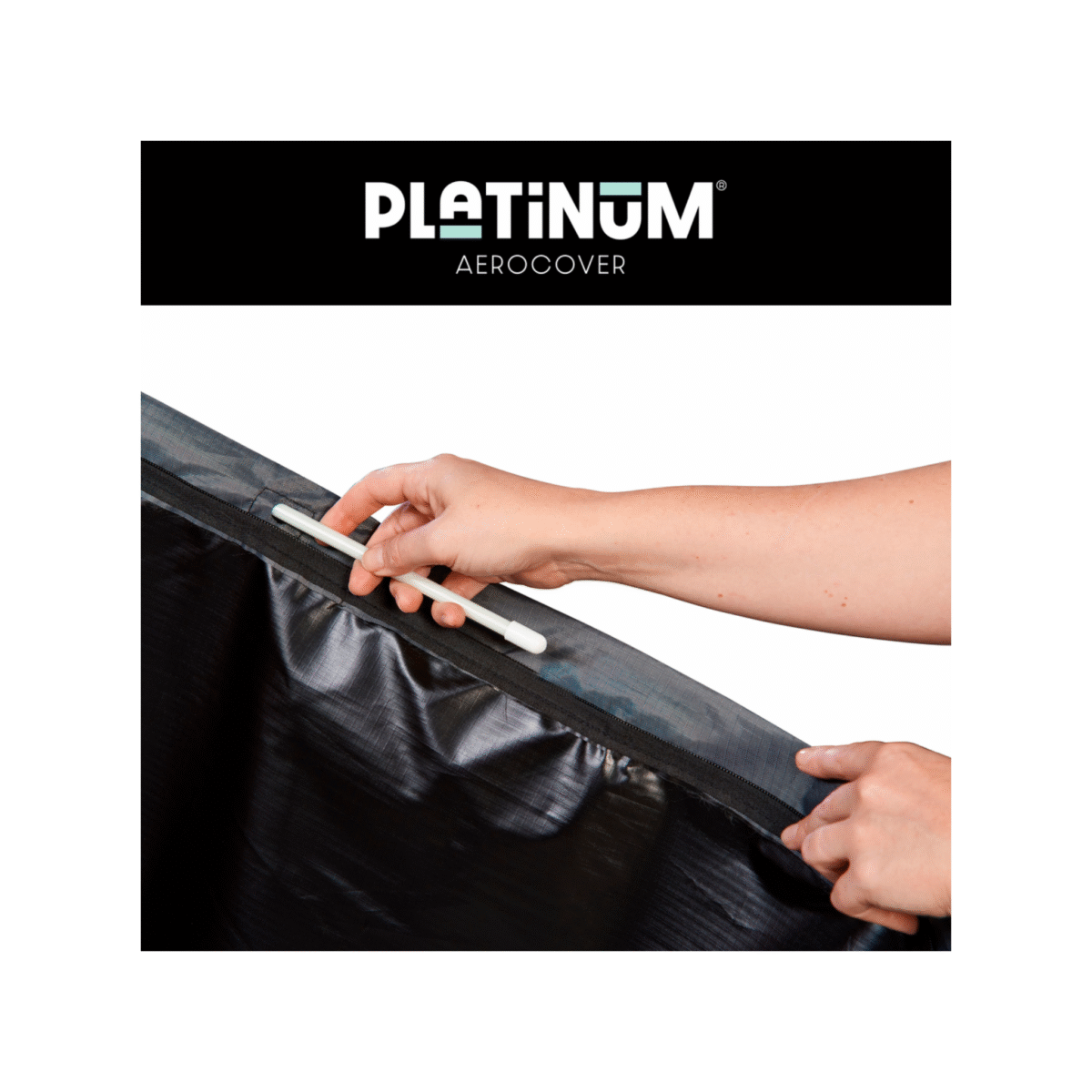 platinum aerocover zweefparasolhoes met insteekstok detail