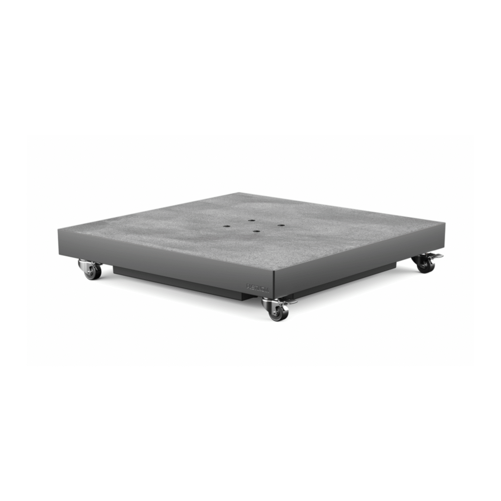platinum ceramica anthracite 90kg parasolvoet met granietlook bovenblad