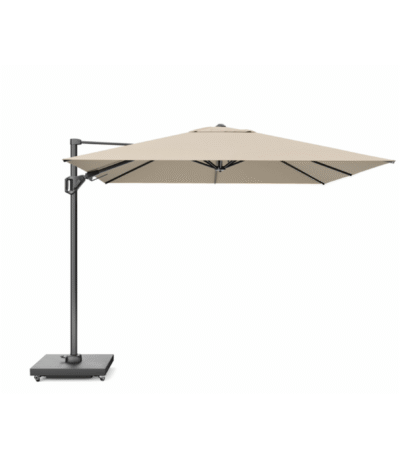 platinum challenger t1 zweefparasol 400x300 champagne volledig geopend