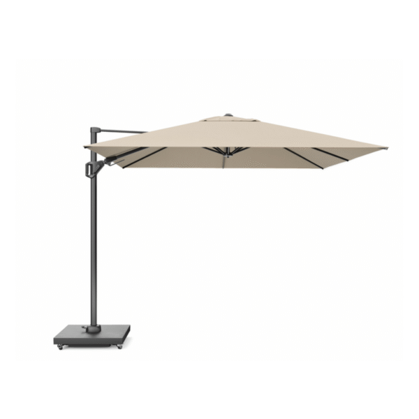 platinum challenger t1 zweefparasol 400x300 champagne volledig geopend