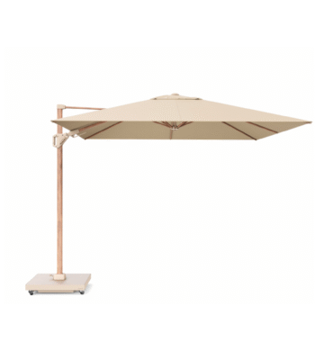platinum challenger t1 teak look zweefparasol 400x300 champagne vooraanzicht