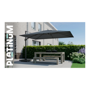 platinum challenger t2 zweefparasol 260x350 antraciet tuinset sfeerbeeld