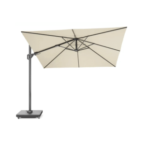 platinum challenger t2 zweefparasol 300x300 champagne schuin geopend
