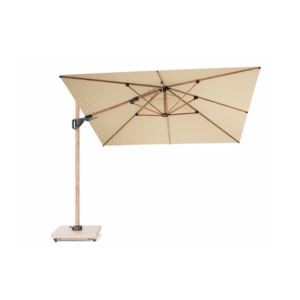 boender outdoor zweefparasol 300x300 champagne open top view