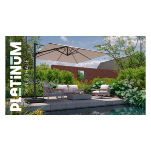 platinum challenger t2 zweefparasol 350x260 champagne bij zwembad