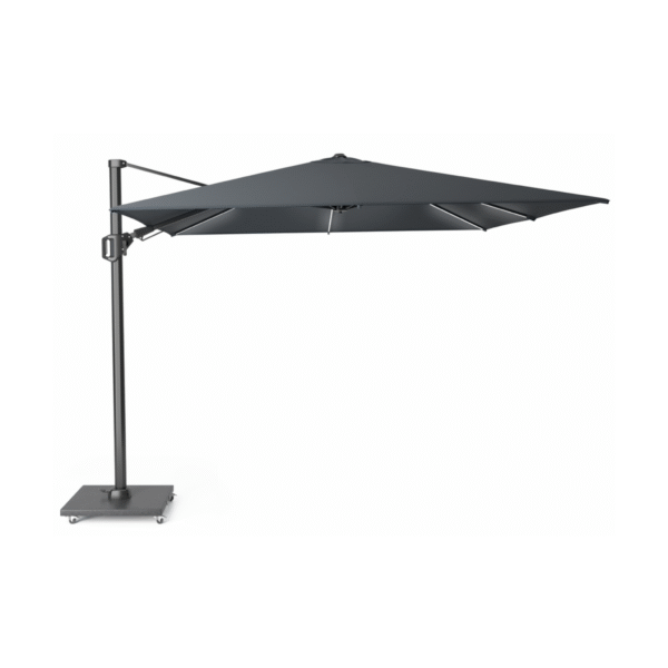 platinum challenger t2 glow zweefparasol 300x300 antraciet met verlichting