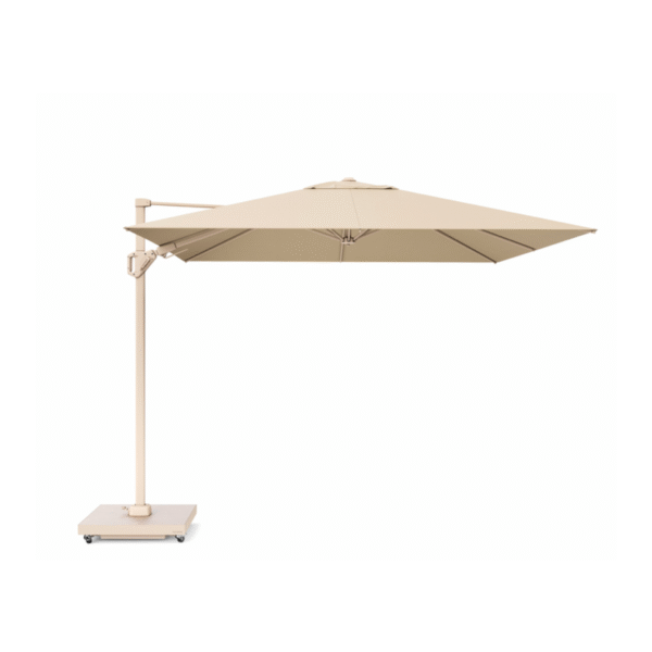 platinum challenger t2 sandstone zweefparasol 300x300 champagne zijaanzicht