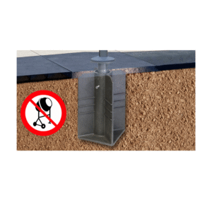 Platinum ingraaf parasolvoet installatie zonder beton