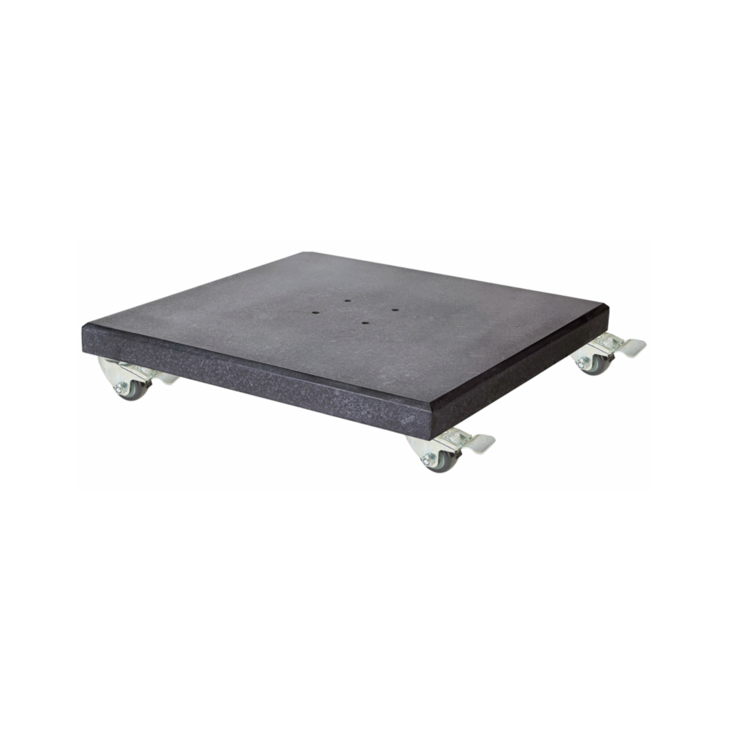 platinum modena parasolvoet 120kg graniet met zwenkwielen