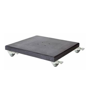 platinum modena parasolvoet 120kg graniet met zwenkwielen