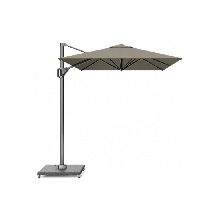 platinum voyager t1 zweefparasol 300x200 taupe recht uitgeklapt