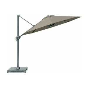 platinum zweefparasol voyager t1 ø300 taupe schuin gekanteld